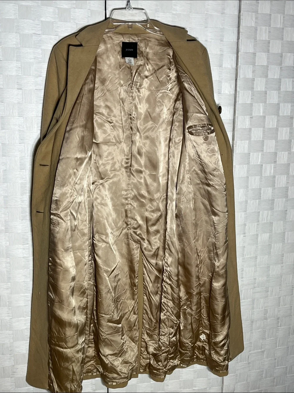 J. Crew Camel Wool Single-Breasted Coat - Picture 10 of 11